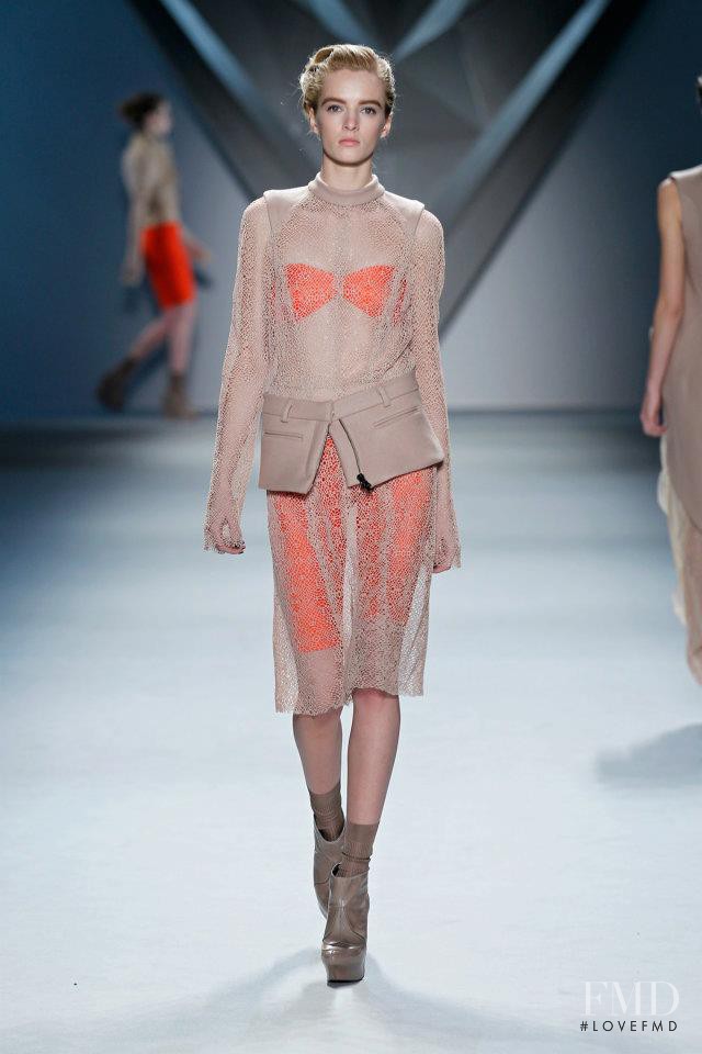 Daria Strokous featured in  the Vera Wang fashion show for Autumn/Winter 2012