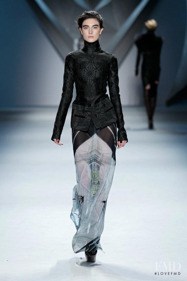 Jacquelyn Jablonski featured in  the Vera Wang fashion show for Autumn/Winter 2012