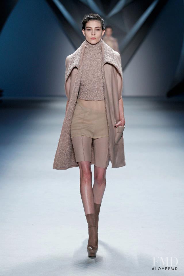 Kati Nescher featured in  the Vera Wang fashion show for Autumn/Winter 2012