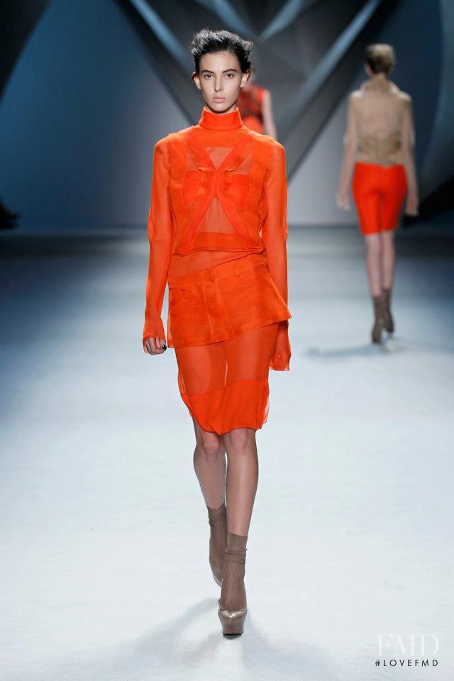 Ruby Aldridge featured in  the Vera Wang fashion show for Autumn/Winter 2012