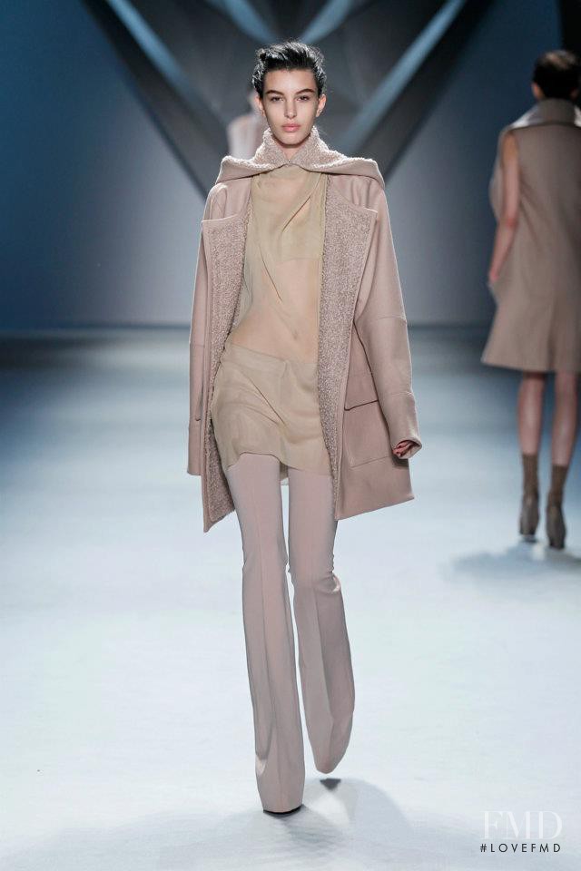 Kate King featured in  the Vera Wang fashion show for Autumn/Winter 2012