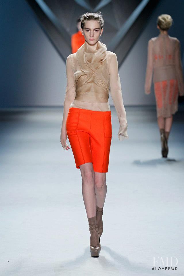 Rosanna Georgiou featured in  the Vera Wang fashion show for Autumn/Winter 2012