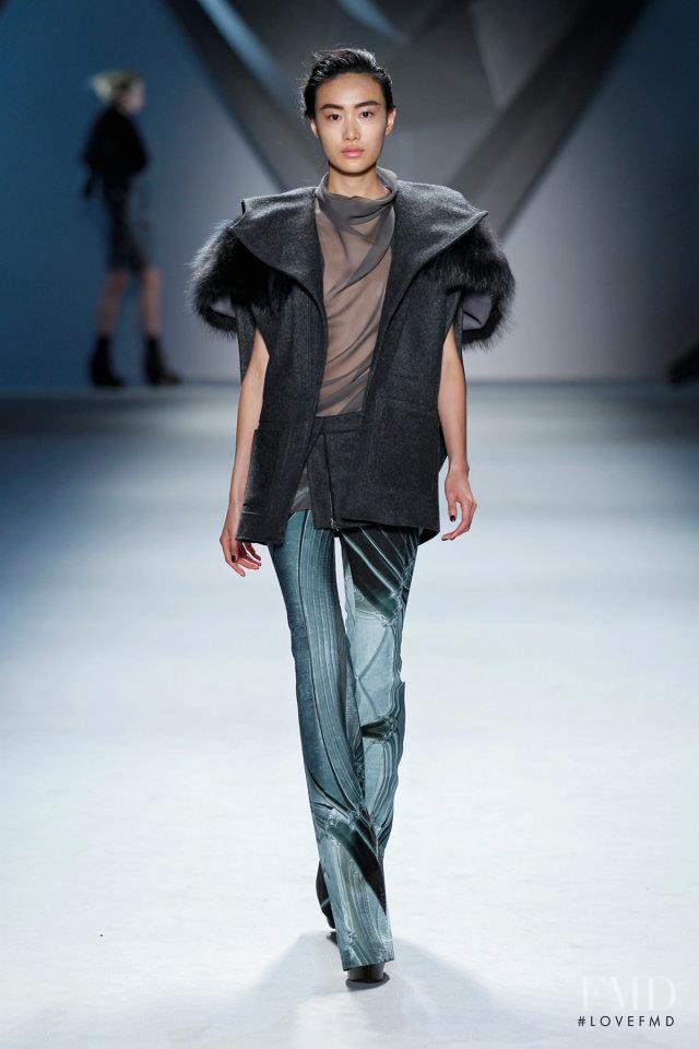 Shu Pei featured in  the Vera Wang fashion show for Autumn/Winter 2012