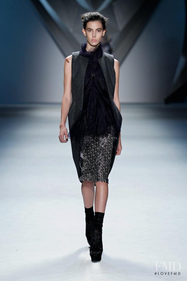 Ruby Aldridge featured in  the Vera Wang fashion show for Autumn/Winter 2012