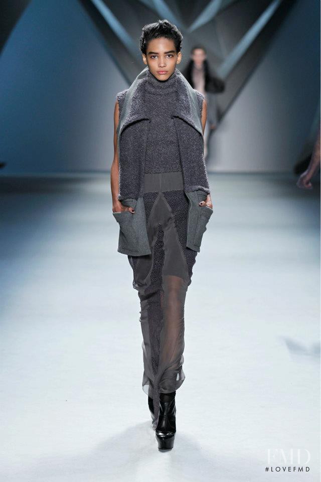 Cora Emmanuel featured in  the Vera Wang fashion show for Autumn/Winter 2012