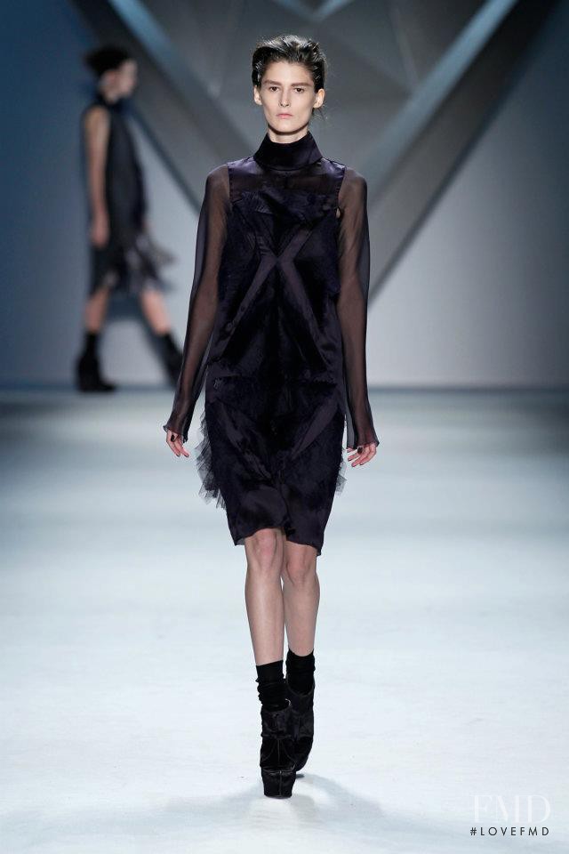 Marie Piovesan featured in  the Vera Wang fashion show for Autumn/Winter 2012
