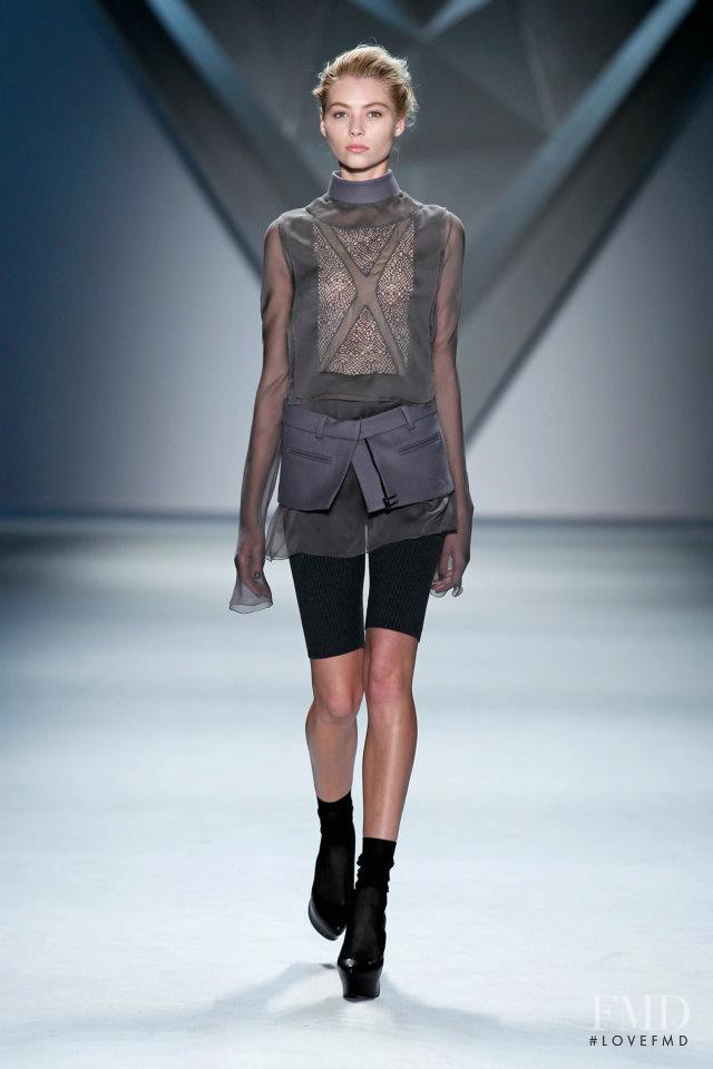 Vika Falileeva featured in  the Vera Wang fashion show for Autumn/Winter 2012