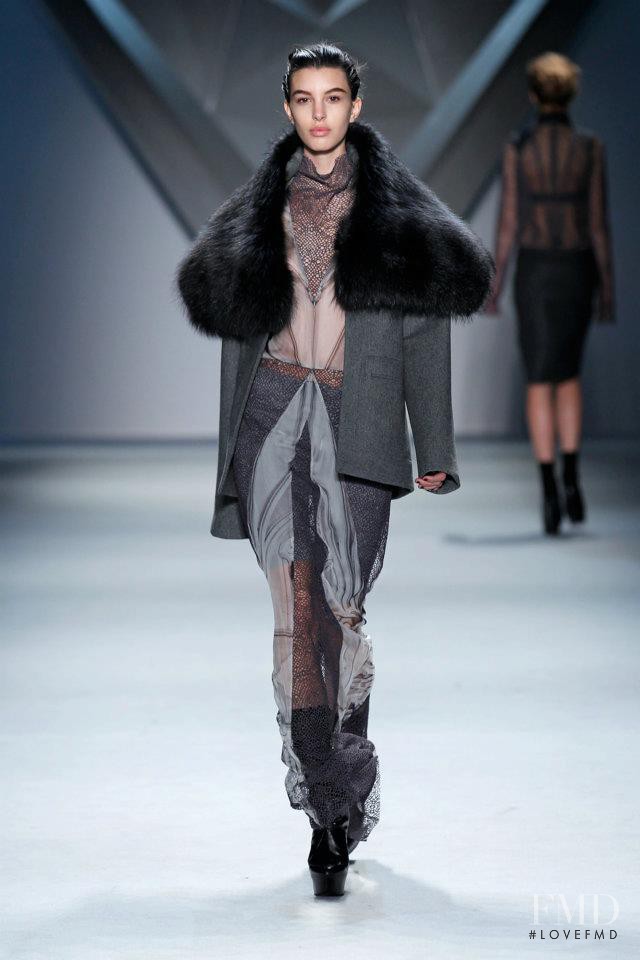 Kate King featured in  the Vera Wang fashion show for Autumn/Winter 2012