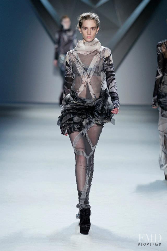 Rosanna Georgiou featured in  the Vera Wang fashion show for Autumn/Winter 2012