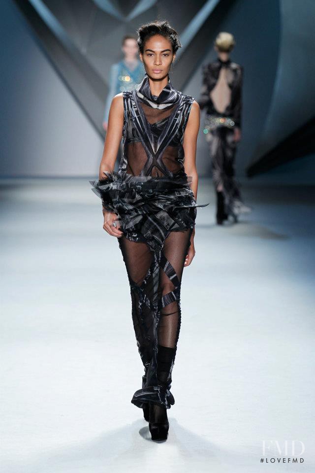Joan Smalls featured in  the Vera Wang fashion show for Autumn/Winter 2012