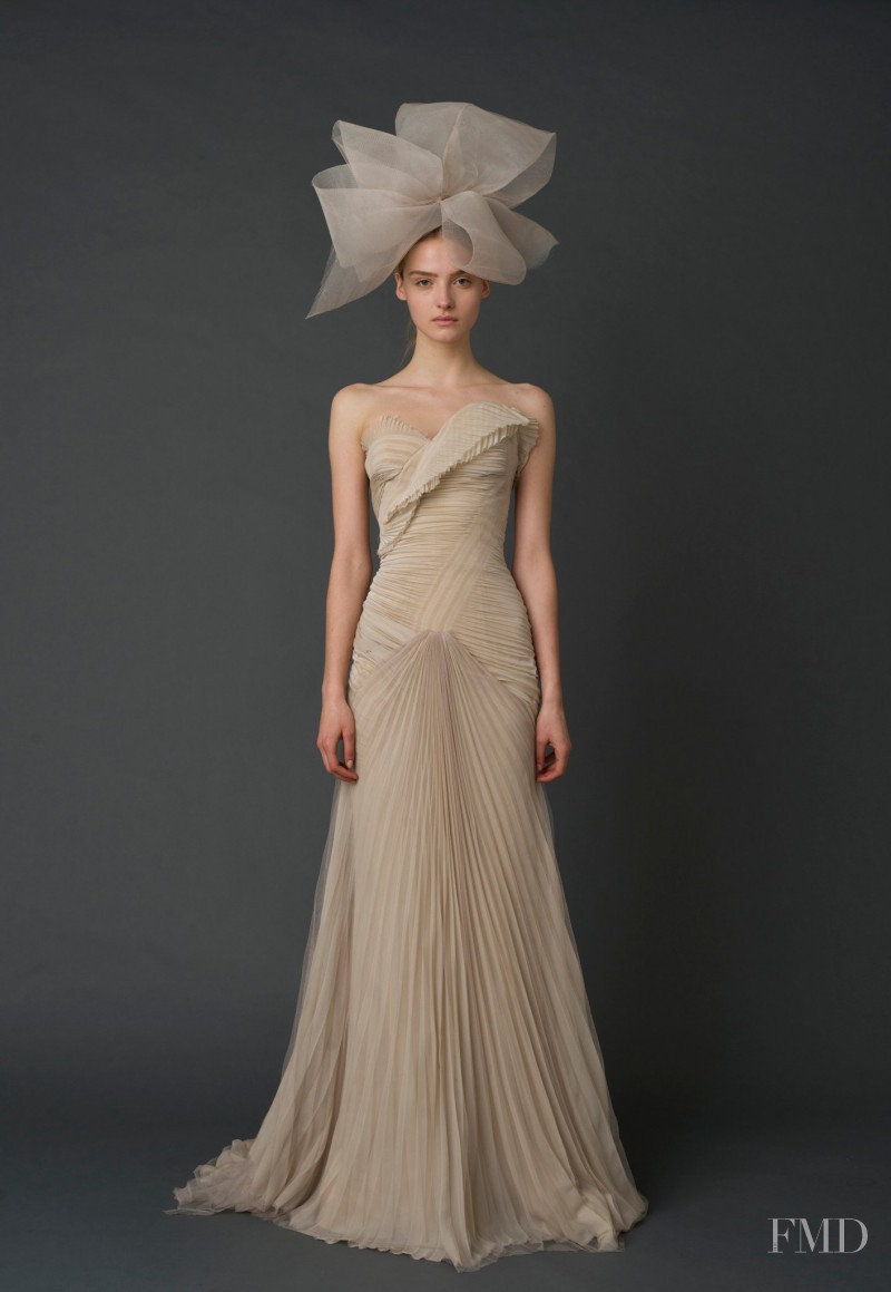 Amanda Norgaard featured in  the Vera Wang Bridal House lookbook for Spring/Summer 2012