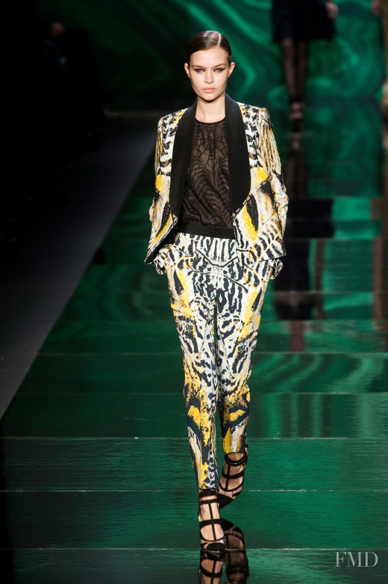Josephine Skriver featured in  the Monique Lhuillier fashion show for Autumn/Winter 2013