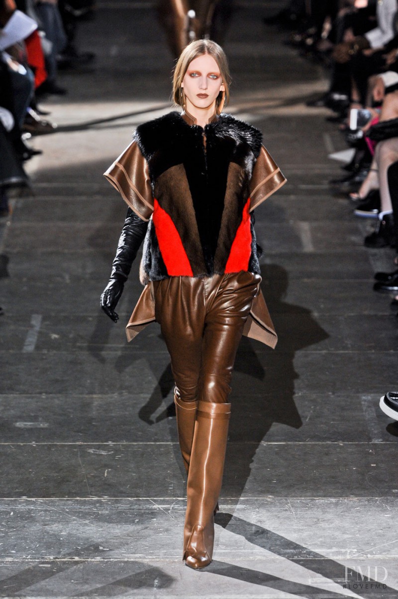 Iris Egbers featured in  the Givenchy fashion show for Autumn/Winter 2012