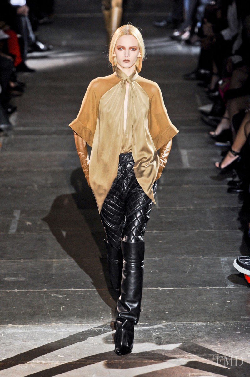 Daria Strokous featured in  the Givenchy fashion show for Autumn/Winter 2012