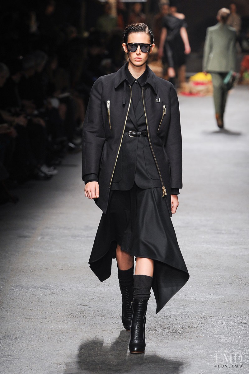 Ruby Aldridge featured in  the Trussardi 1911 fashion show for Autumn/Winter 2012