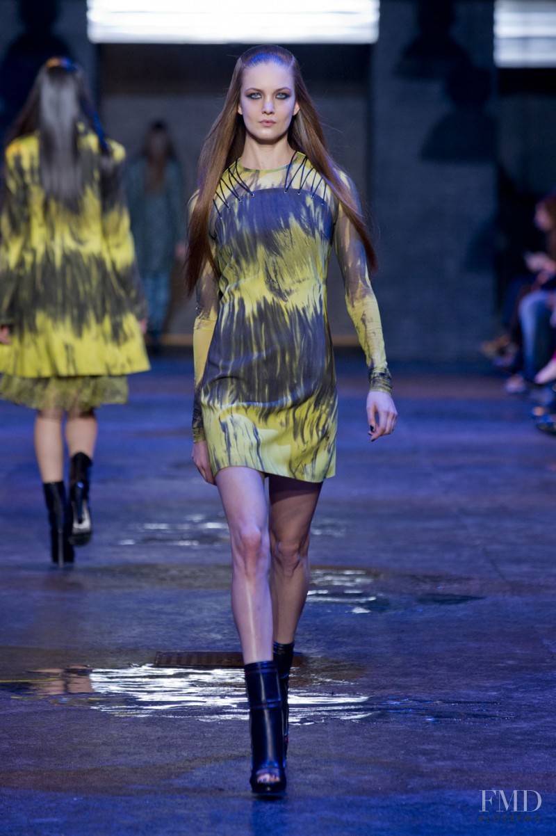 Nadine Ponce featured in  the Versus fashion show for Autumn/Winter 2012