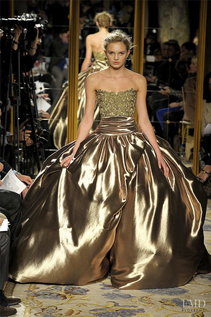 Romee Strijd featured in  the Marchesa fashion show for Autumn/Winter 2012