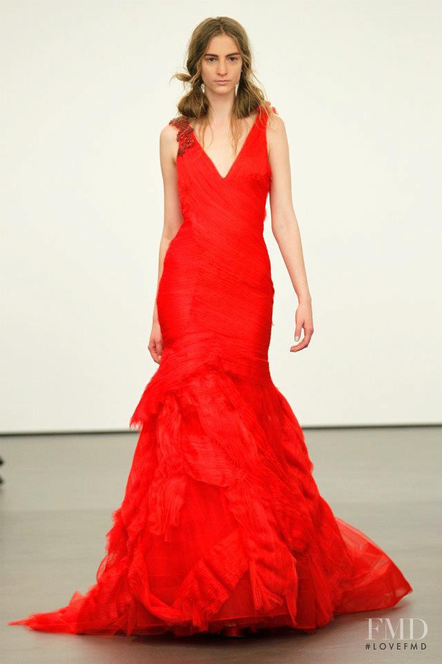 Rosanna Georgiou featured in  the Vera Wang Bridal House fashion show for Spring/Summer 2013