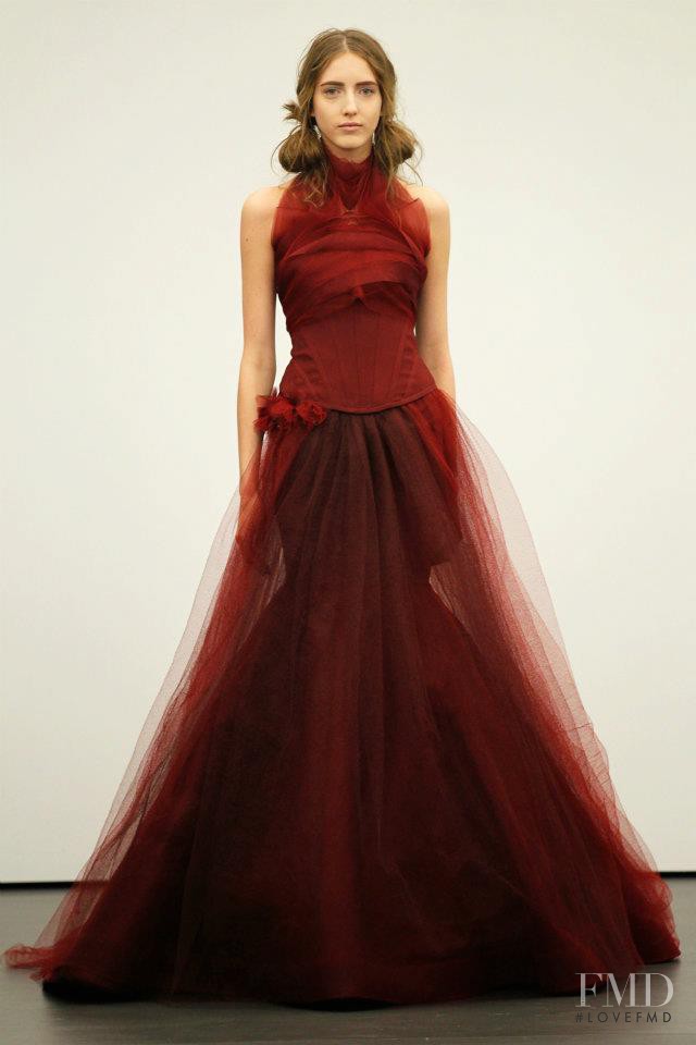 Iris Egbers featured in  the Vera Wang Bridal House fashion show for Spring/Summer 2013