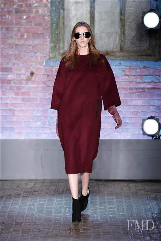 Iris Egbers featured in  the Yigal Azrouel fashion show for Autumn/Winter 2012