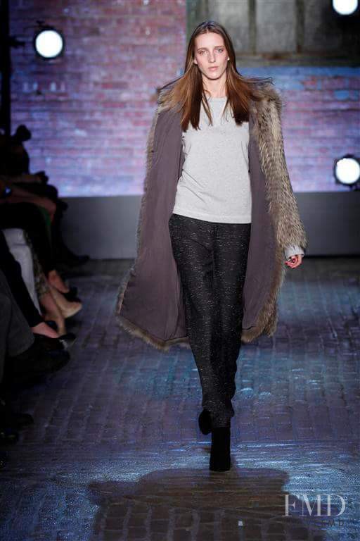 Iris Egbers featured in  the Yigal Azrouel fashion show for Autumn/Winter 2012