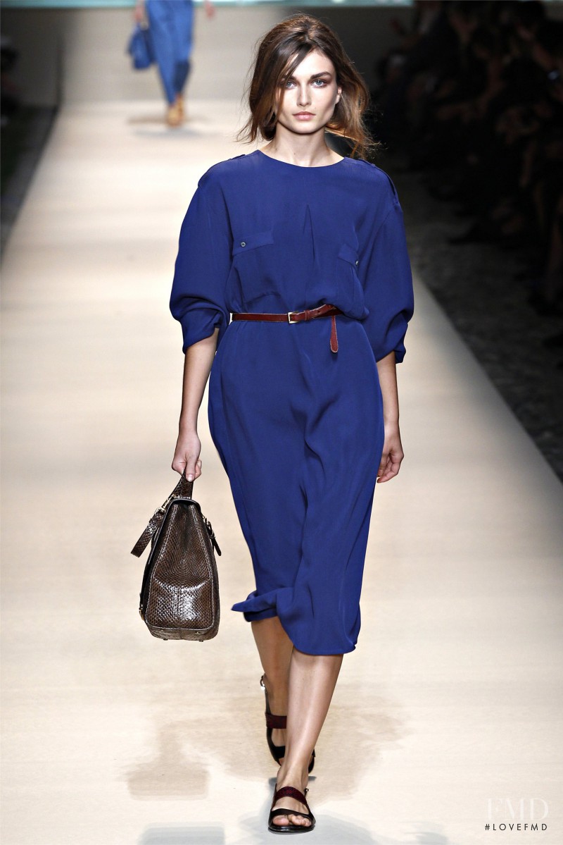 Andreea Diaconu featured in  the Trussardi 1911 fashion show for Spring/Summer 2012