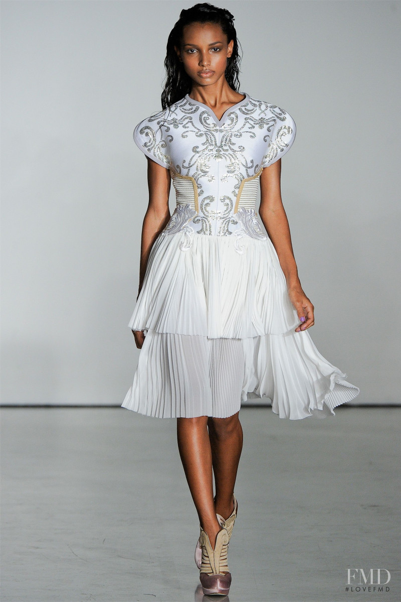 Jasmine Tookes featured in  the Aquilano.Rimondi fashion show for Spring/Summer 2012