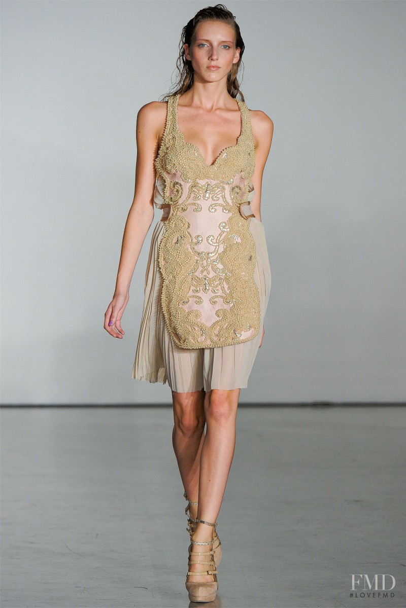 Iris Egbers featured in  the Aquilano.Rimondi fashion show for Spring/Summer 2012