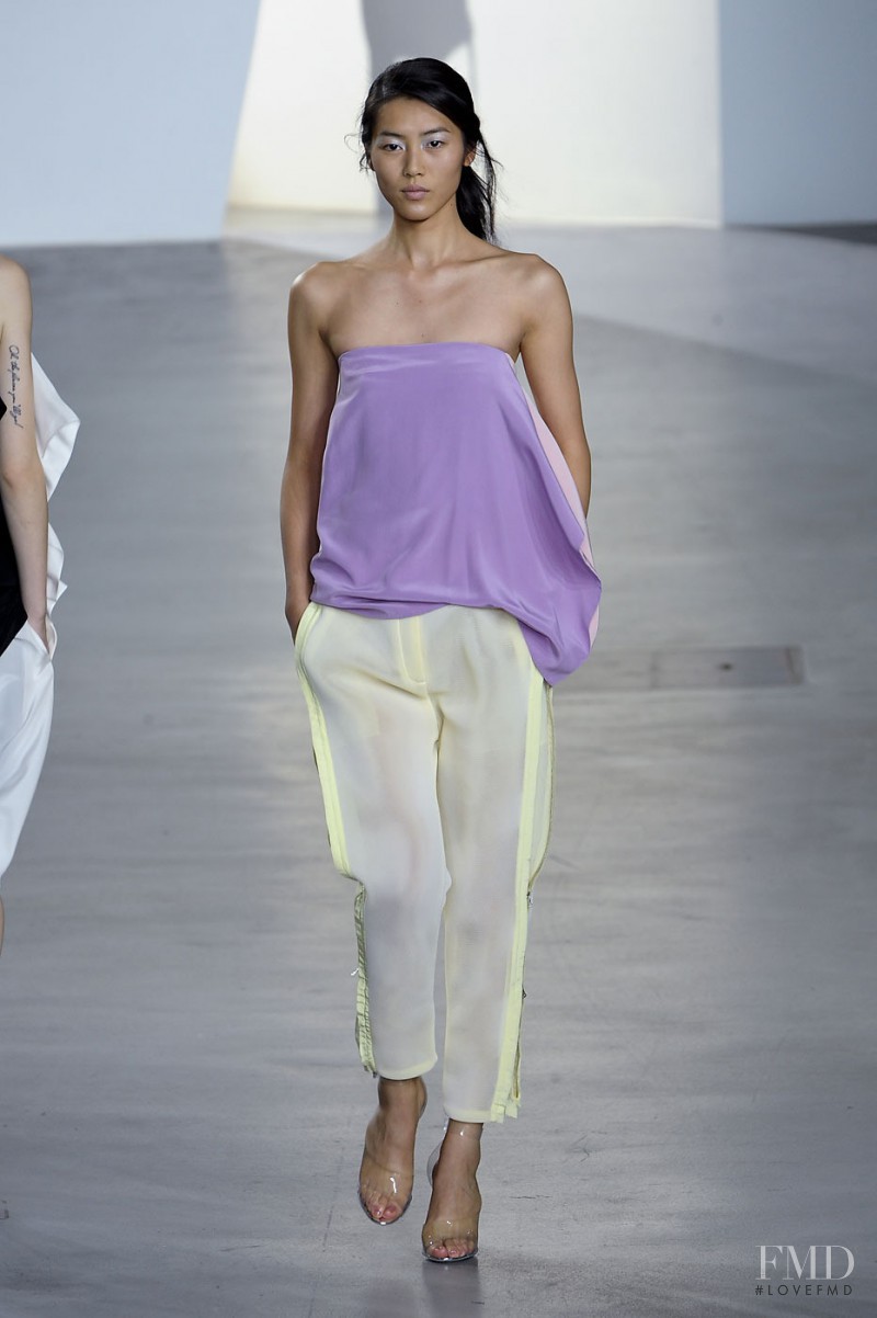 Liu Wen featured in  the 3.1 Phillip Lim fashion show for Spring/Summer 2012