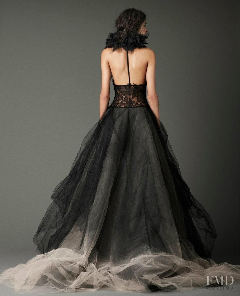 Simone Carvalho featured in  the Vera Wang Bridal House lookbook for Fall 2012