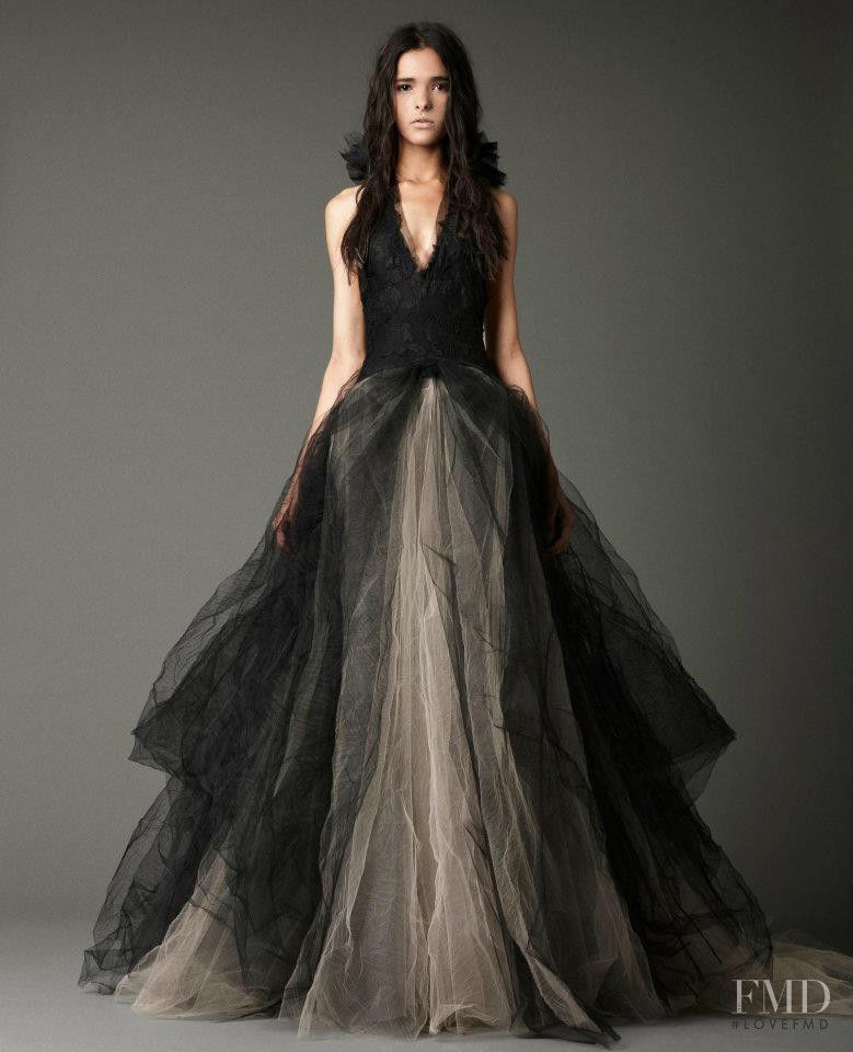 Simone Carvalho featured in  the Vera Wang Bridal House lookbook for Fall 2012