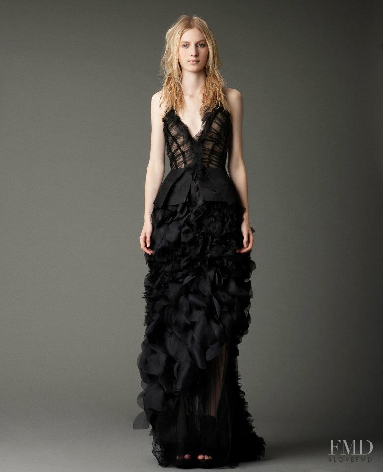 Julia Nobis featured in  the Vera Wang Bridal House lookbook for Fall 2012