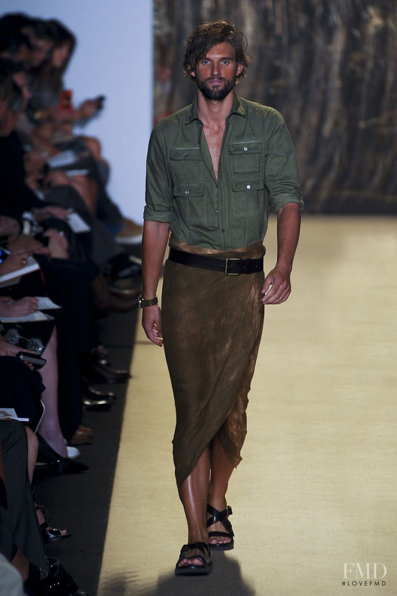 RJ Rogenski featured in  the Michael Kors Collection fashion show for Spring/Summer 2012