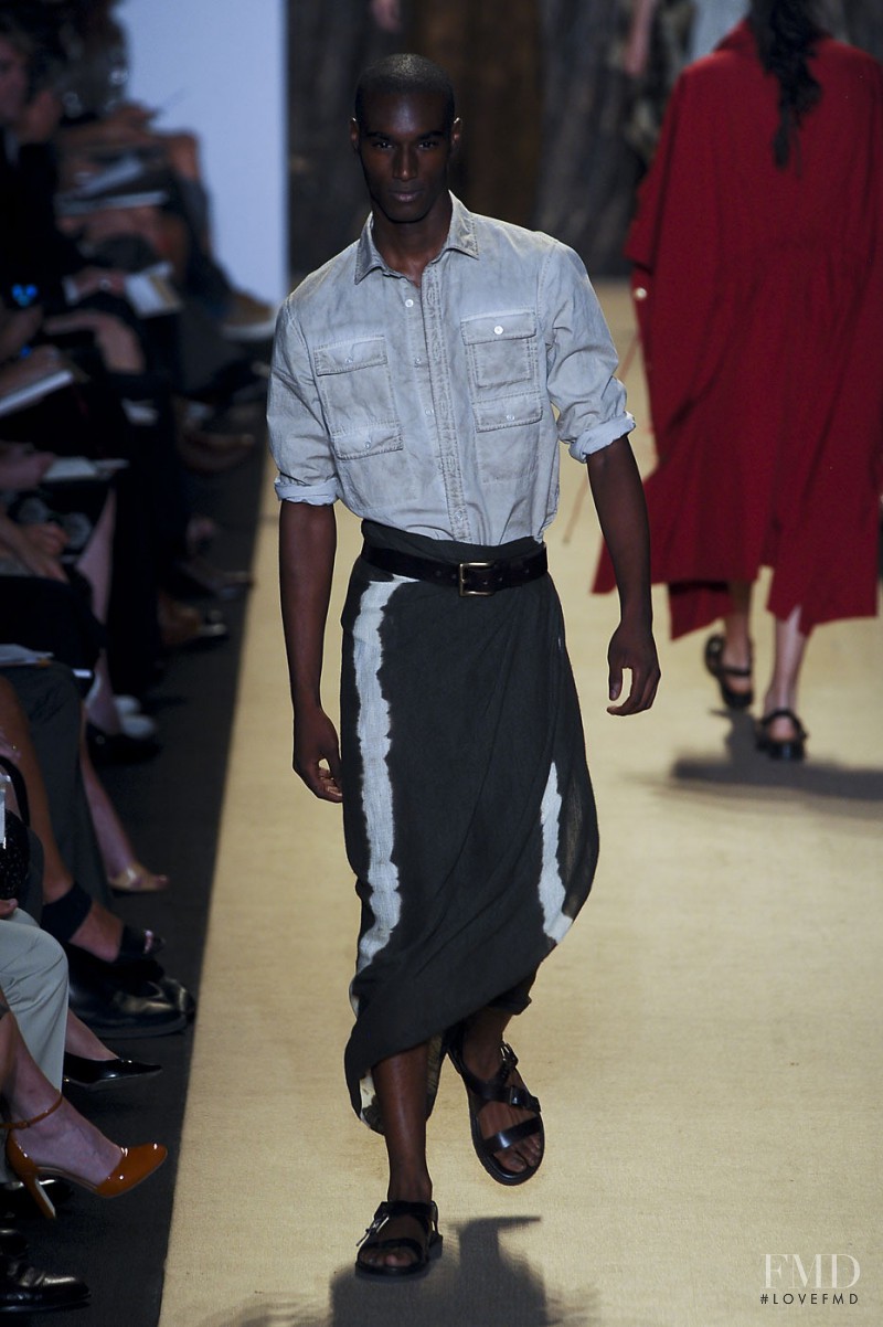 Corey Baptiste featured in  the Michael Kors Collection fashion show for Spring/Summer 2012
