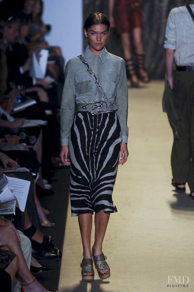 Arizona Muse featured in  the Michael Kors Collection fashion show for Spring/Summer 2012