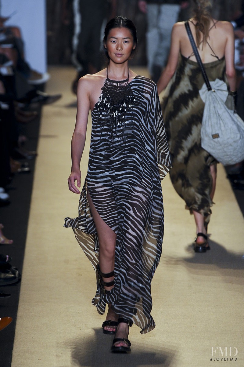 Liu Wen featured in  the Michael Kors Collection fashion show for Spring/Summer 2012