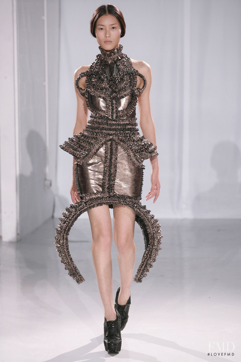 Liu Wen featured in  the Iris Van Herpen fashion show for Autumn/Winter 2011