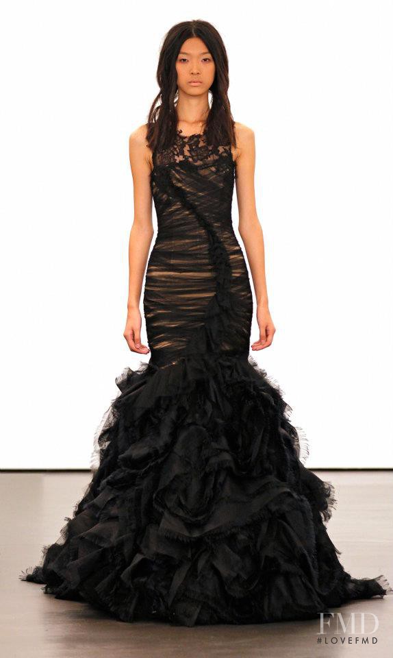 Tian Yi featured in  the Vera Wang Bridal House fashion show for Fall 2012