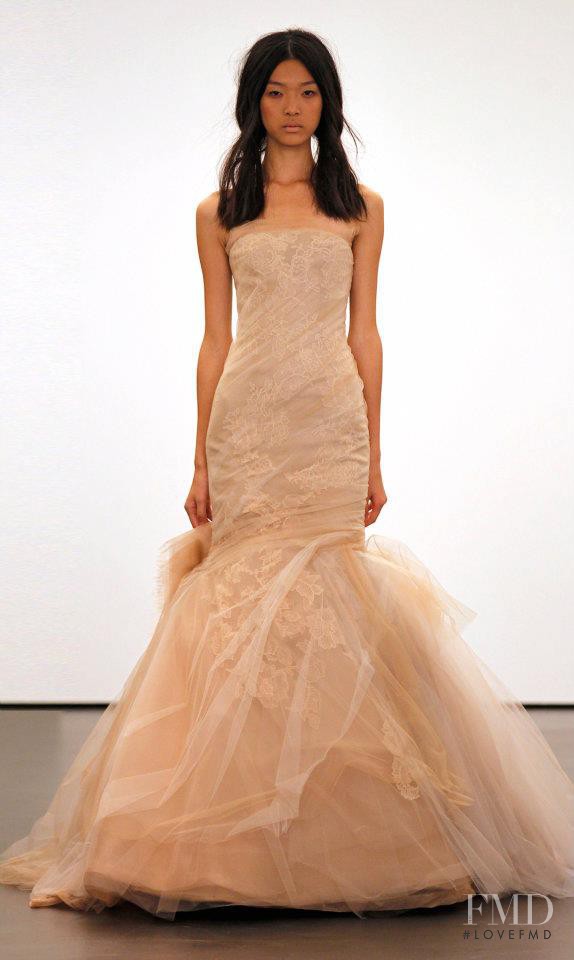 Tian Yi featured in  the Vera Wang Bridal House fashion show for Fall 2012