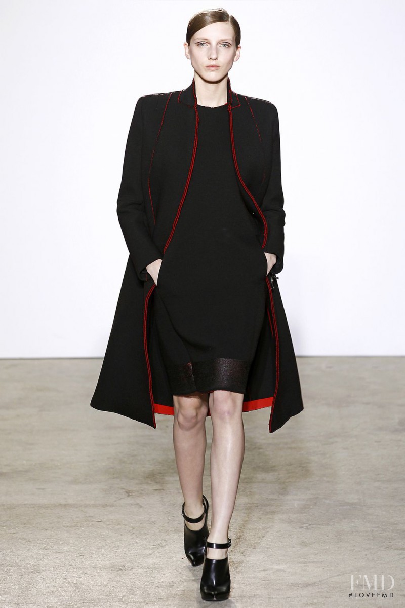 Iris Egbers featured in  the Costume National fashion show for Autumn/Winter 2011