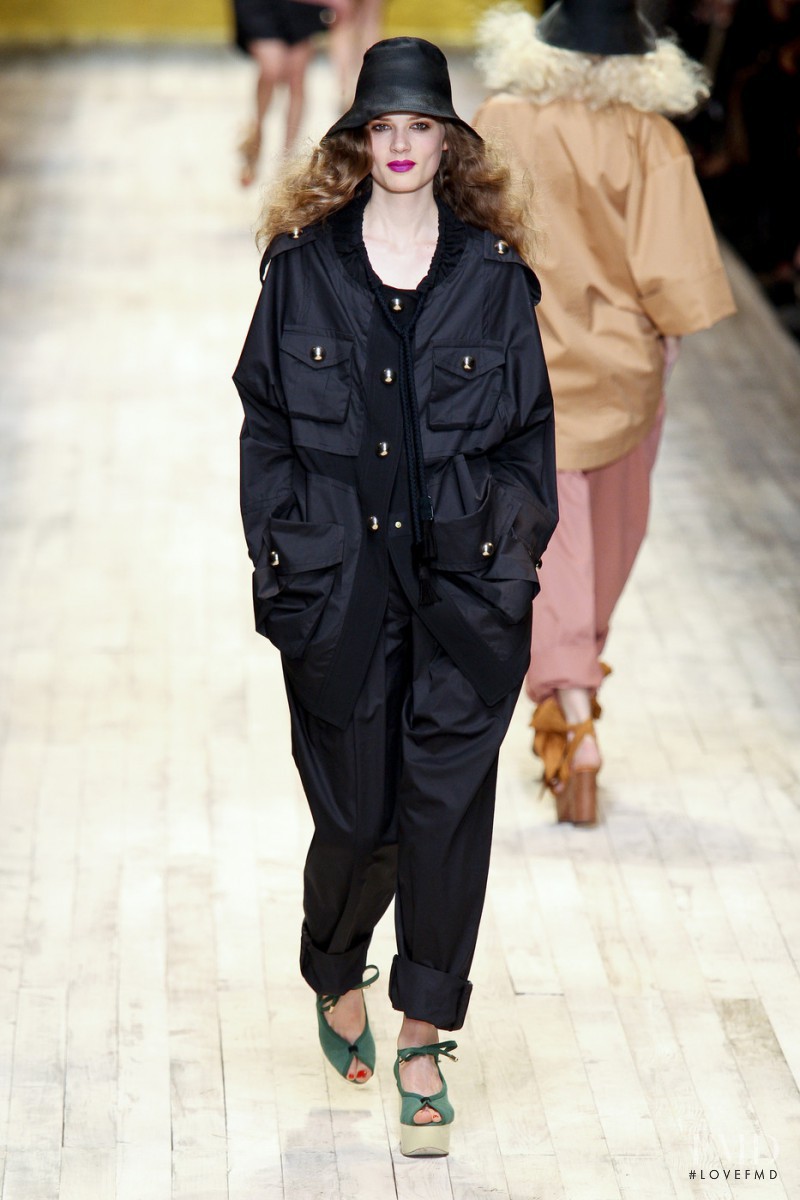 Caroline Brasch Nielsen featured in  the Sonia Rykiel fashion show for Spring/Summer 2011