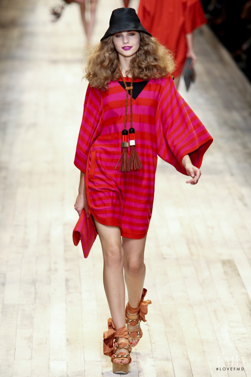 Julija Steponaviciute featured in  the Sonia Rykiel fashion show for Spring/Summer 2011