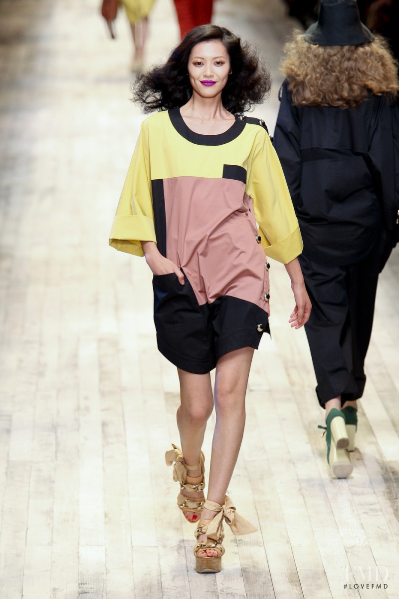 Liu Wen featured in  the Sonia Rykiel fashion show for Spring/Summer 2011
