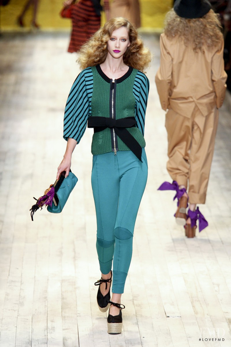 Alana Zimmer featured in  the Sonia Rykiel fashion show for Spring/Summer 2011