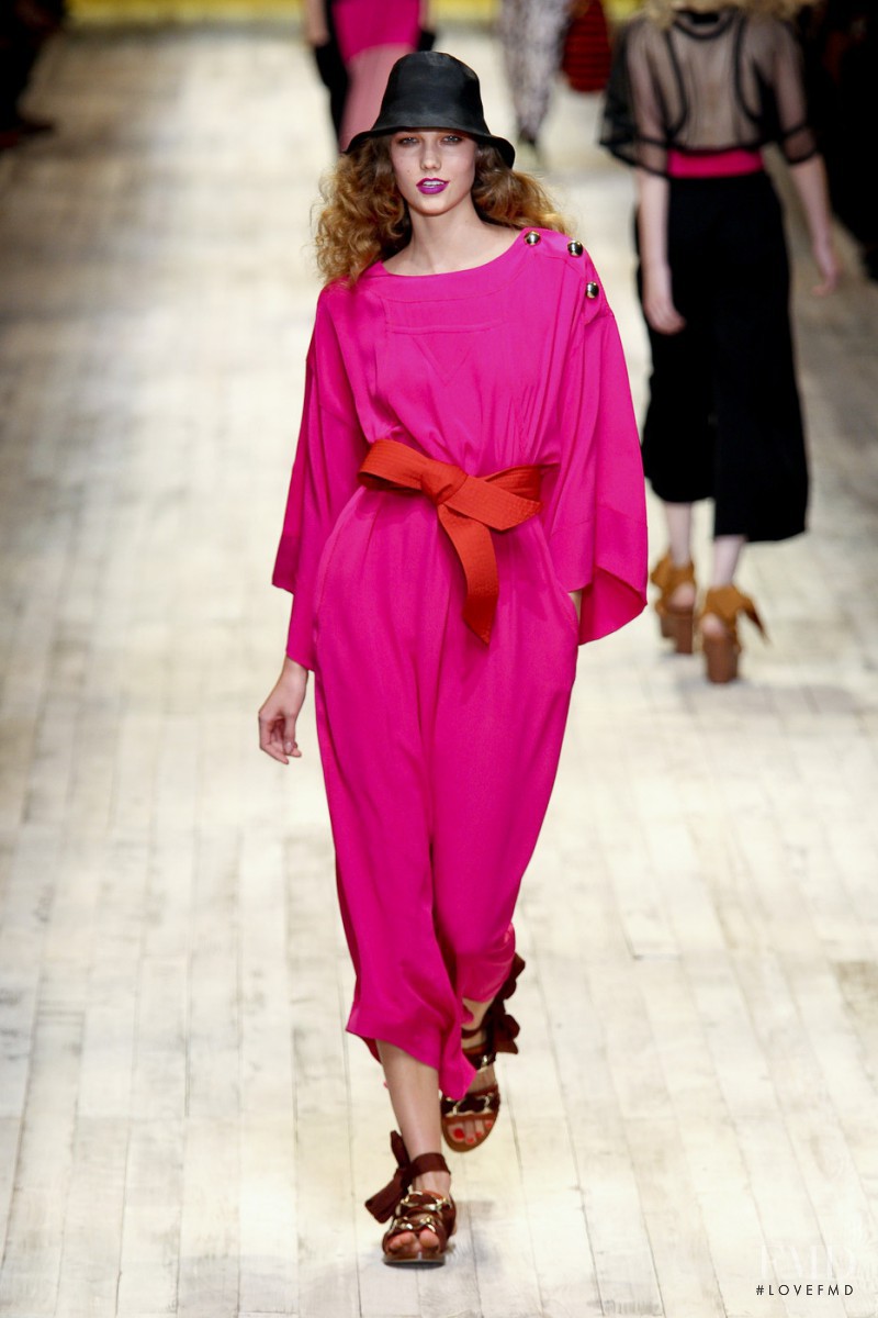 Karlie Kloss featured in  the Sonia Rykiel fashion show for Spring/Summer 2011