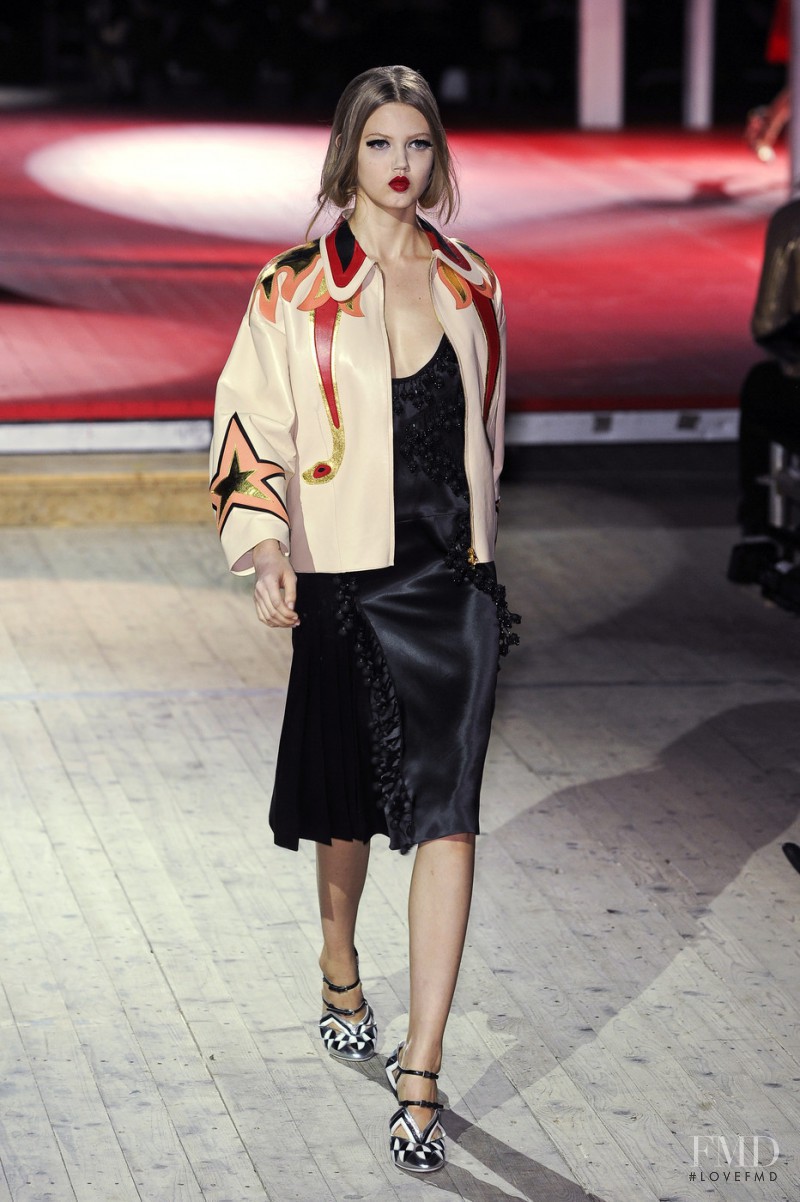 Lindsey Wixson featured in  the Miu Miu fashion show for Spring/Summer 2011