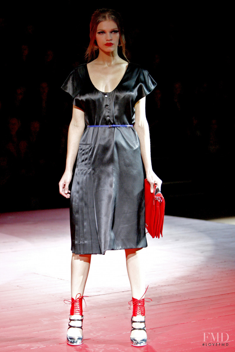 Samantha Gradoville featured in  the Miu Miu fashion show for Spring/Summer 2011