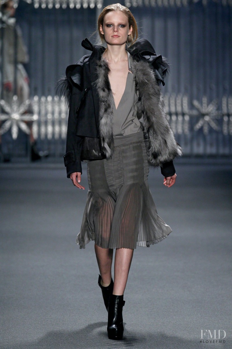 Hanne Gaby Odiele featured in  the Vera Wang fashion show for Autumn/Winter 2011
