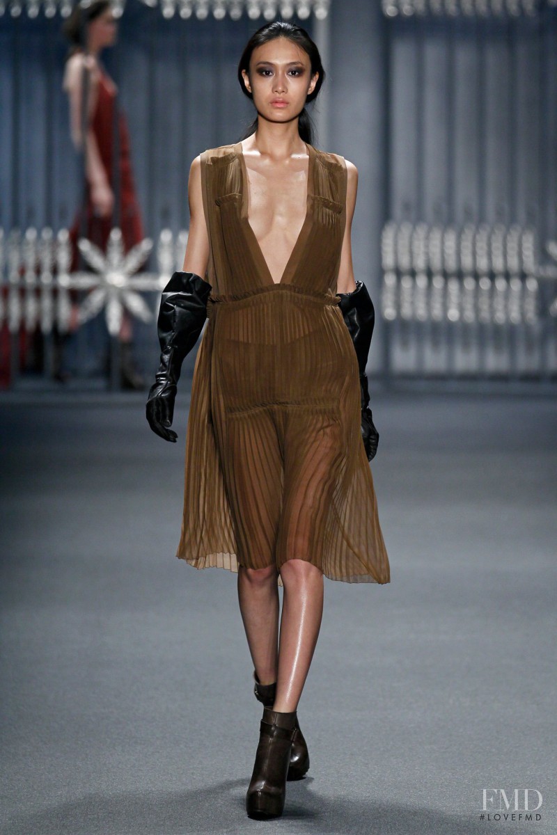 Shu Pei featured in  the Vera Wang fashion show for Autumn/Winter 2011