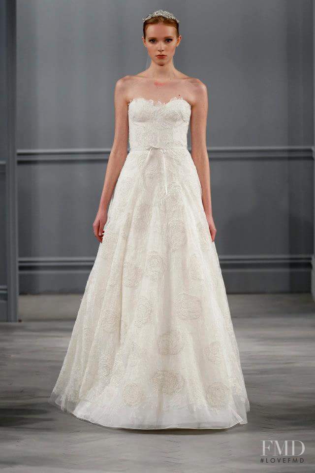 Monique Lhuillier Bridal fashion show for Spring/Summer 2014